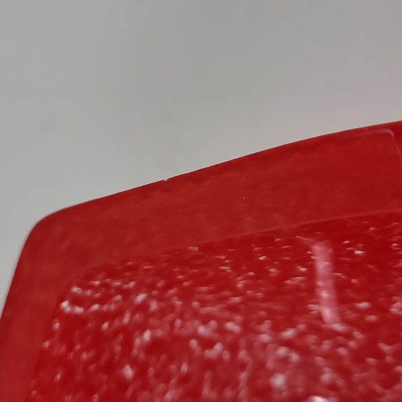 Mats Jonasson Swedish Textured Art Glass Red Heart Bowl Candy Dish - Picture 4 of 8